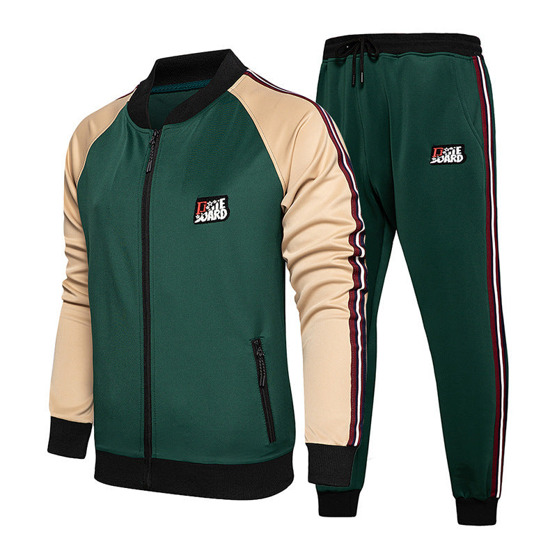 Two-piece set of male tracksuit sports wear