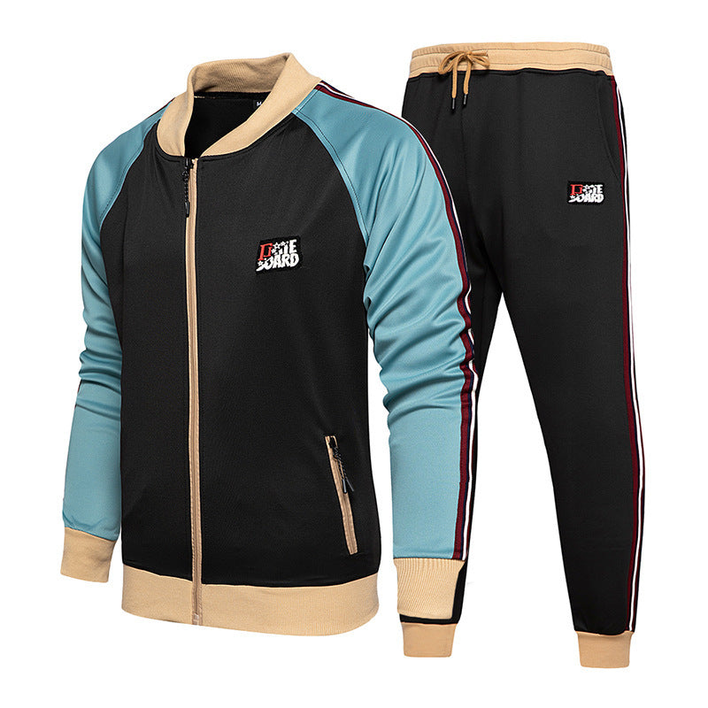 Two-piece set of male tracksuit sports wear