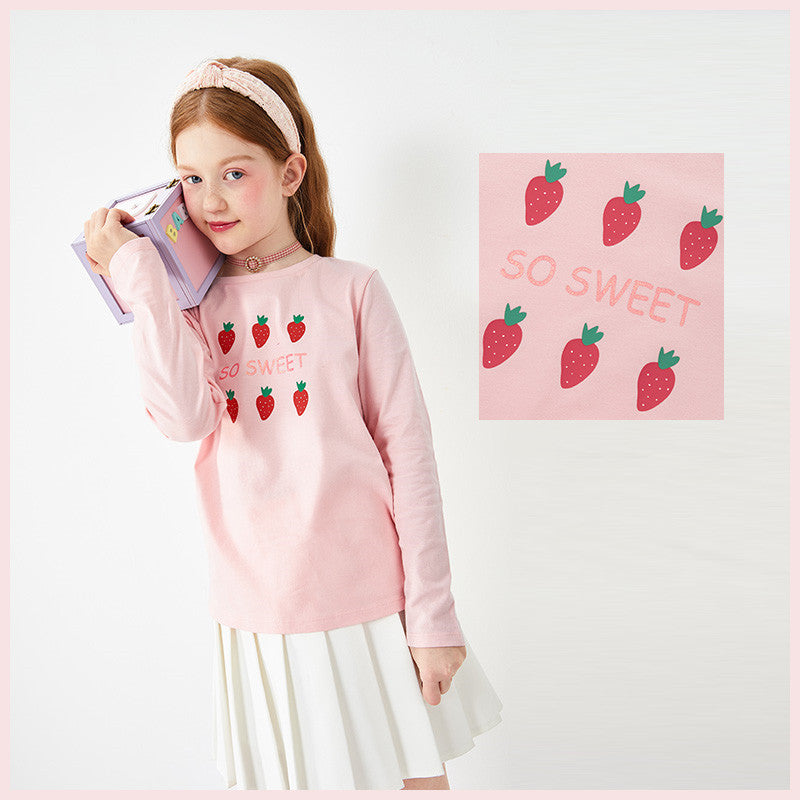 Children's Clothing Girls T-shirts Long-sleeved